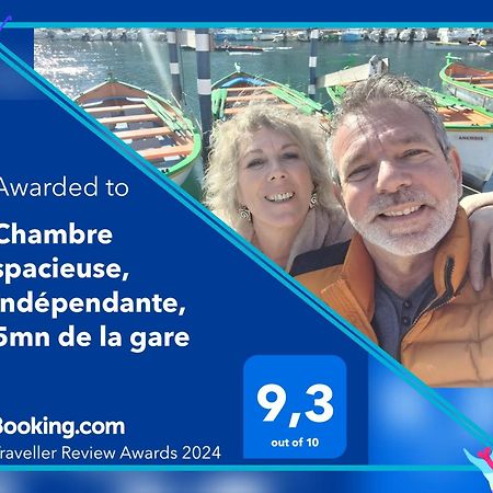 Chambre Spacieuse, Independante, 700M De La Gare 纳博讷 外观 照片